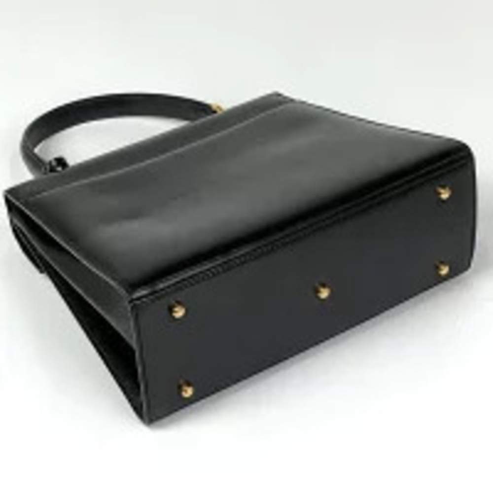 Gucci Black Lady Leather Handbag Lock Black